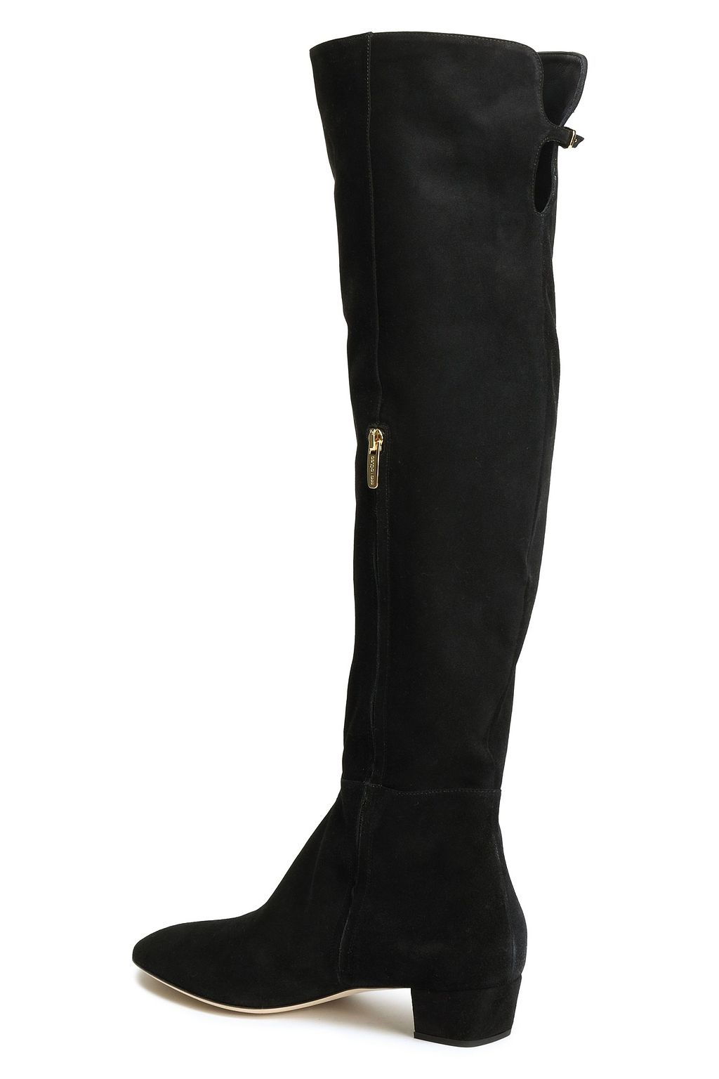 SERGIO ROSSI Suede knee boots