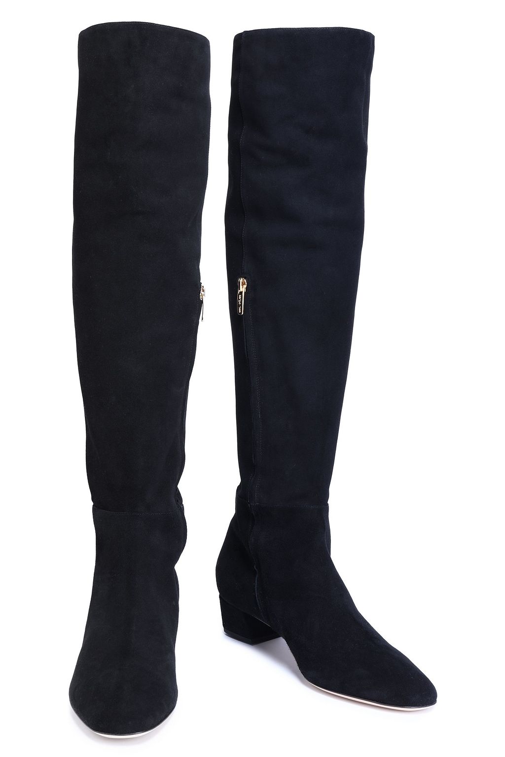 SERGIO ROSSI Suede knee boots