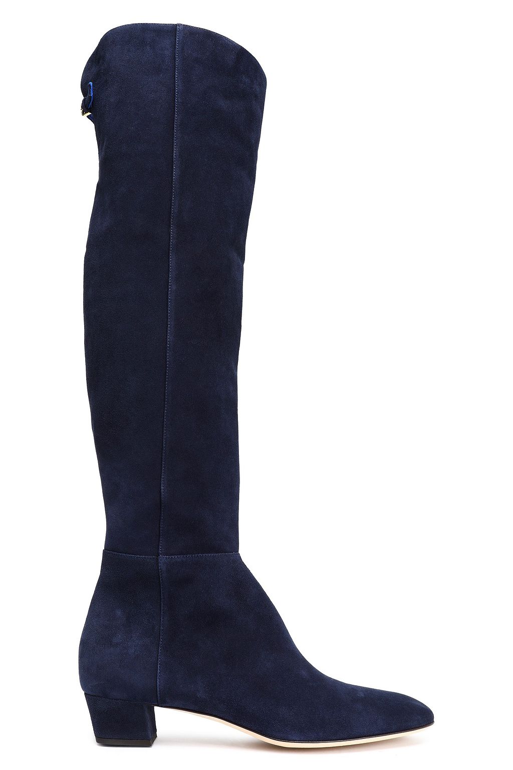 Navy Suede over-the-knee boots | Sale 