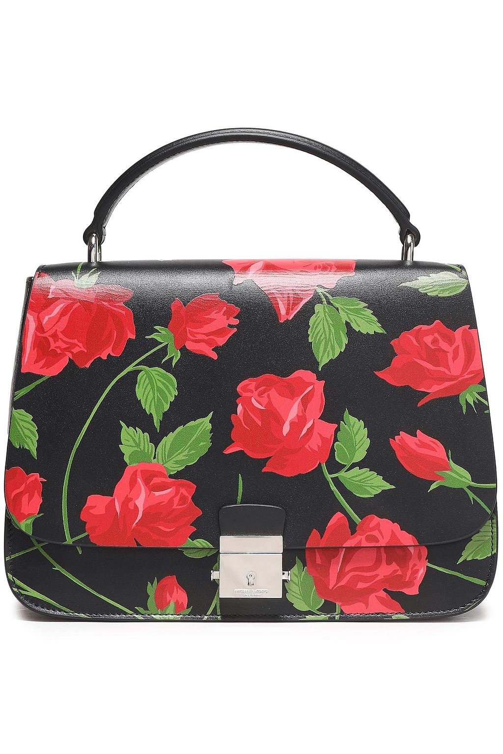 michael kors black floral bag
