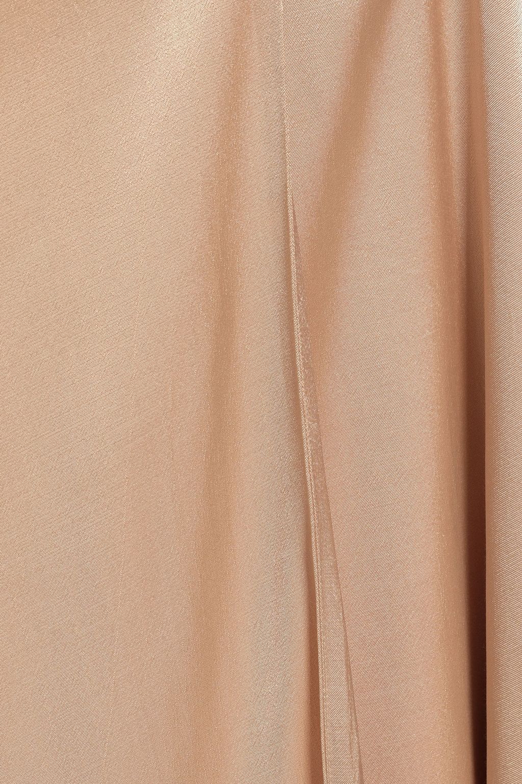 LES HÉROÏNES BY VANESSA COCCHIARO Crepe-satin midi wrap skirt
