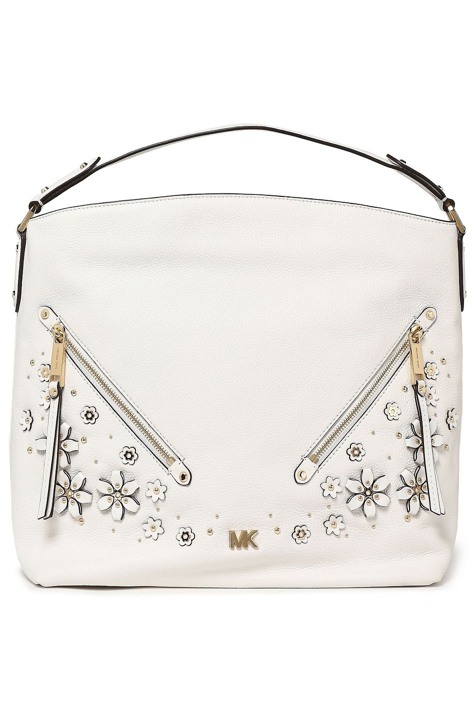 mk satchel bag white