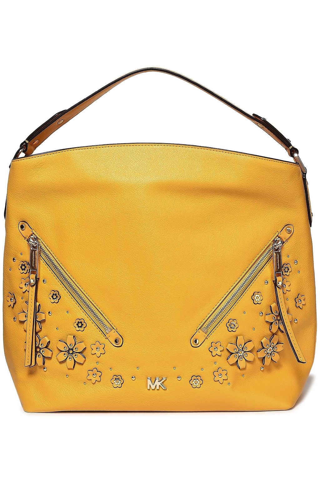evie medium pebbled leather shoulder bag