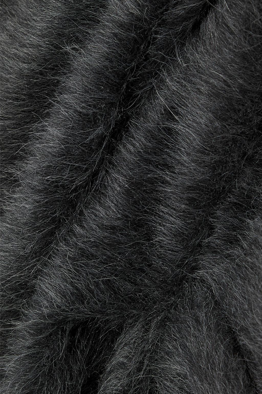 ROLAND MOURET Belted alpaca and wool-blend coat