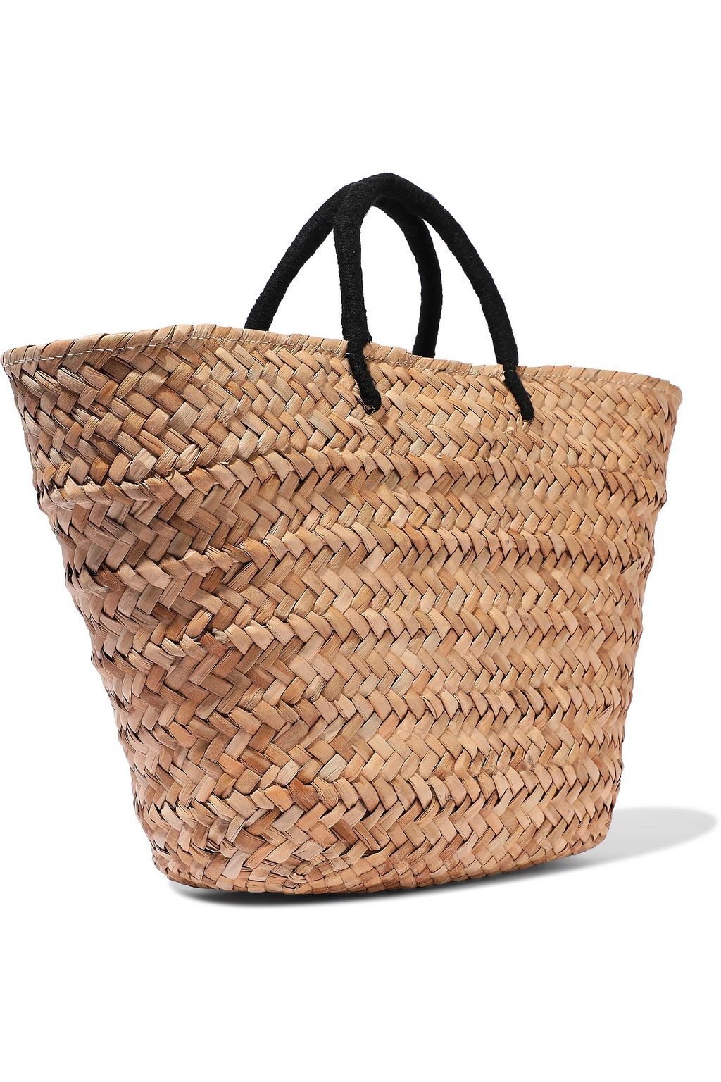 KAYU Taylor embroidered woven straw tote