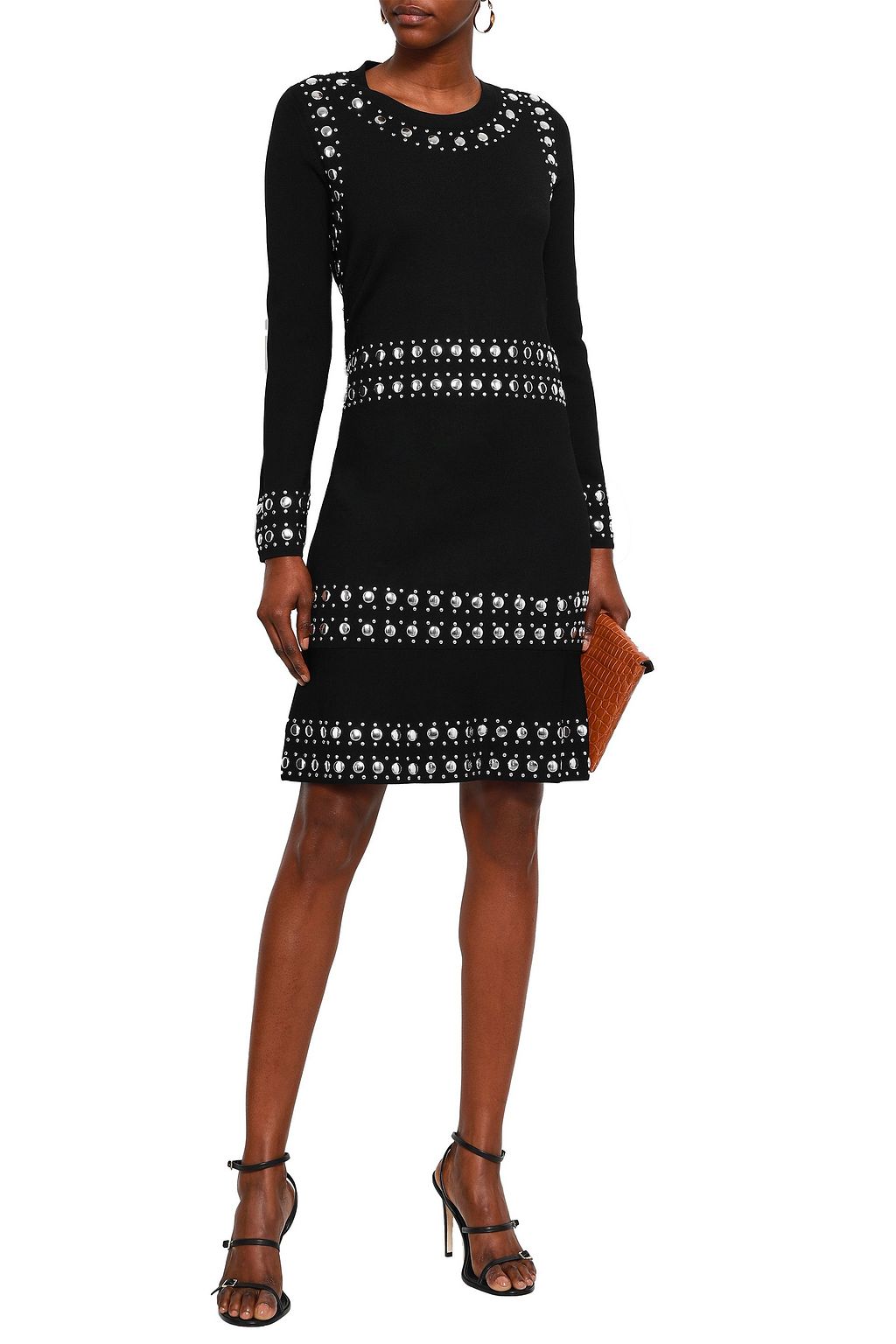 michael kors studded black dress