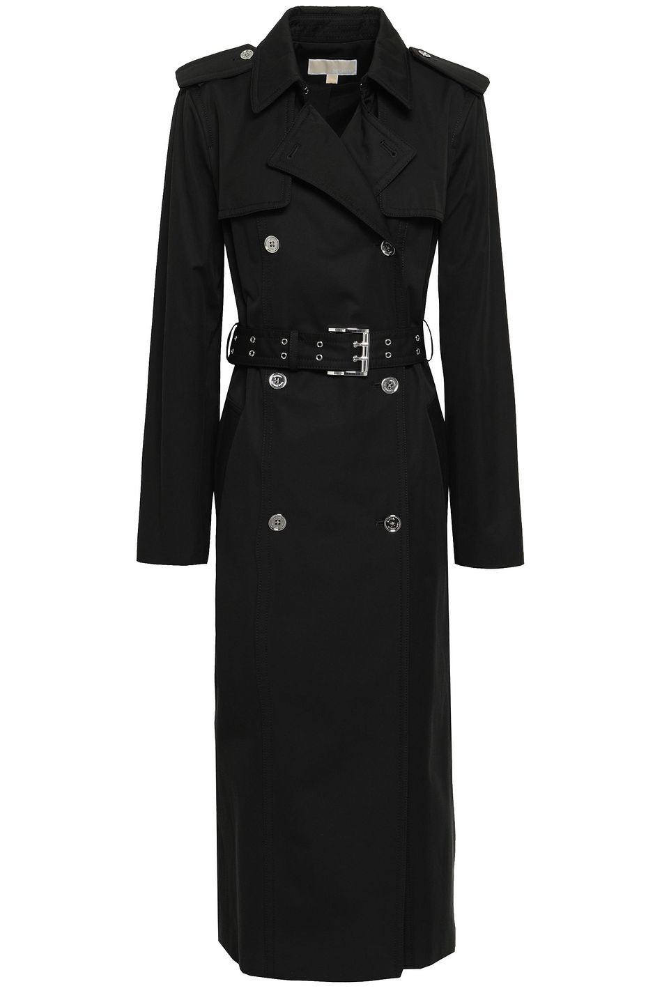 michael kors black trench coat with hood