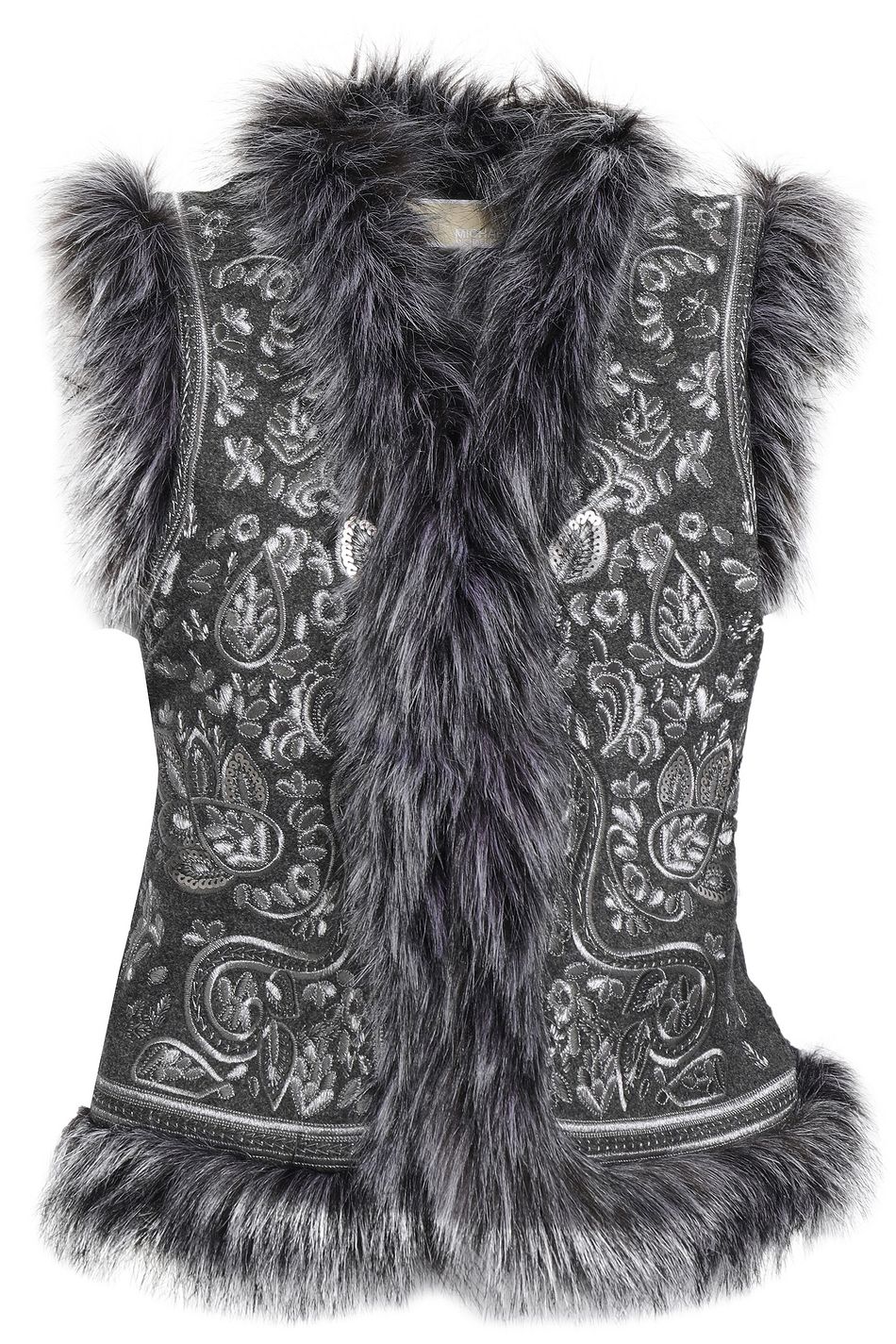 michael kors vest faux fur