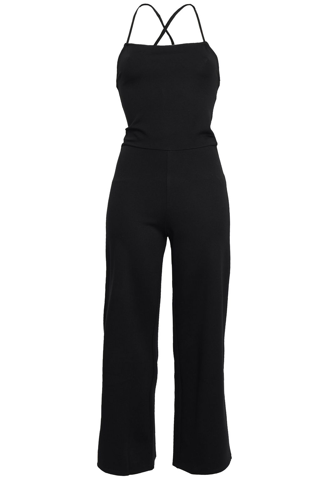 cropped jersey jumpsuit