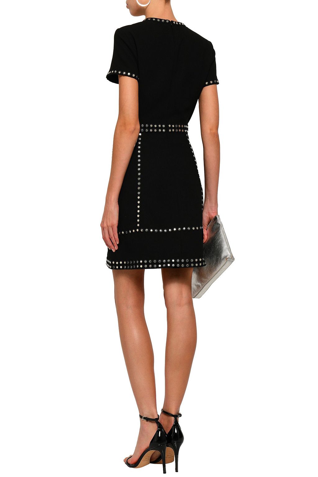 michael kors studded crepe dress