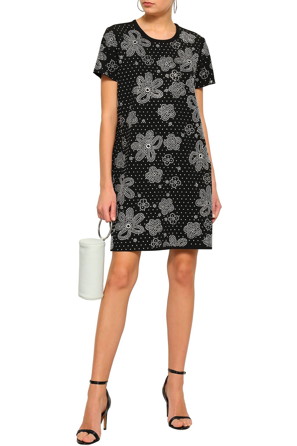 MICHAEL MICHAEL KORS Studded stretch-crepe mini dress