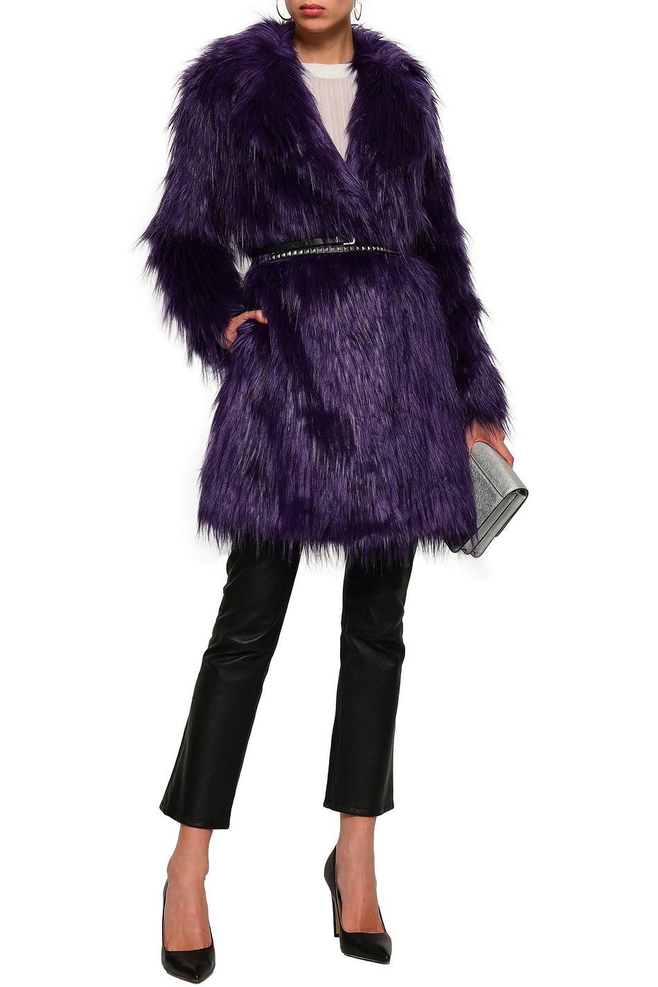 michael kors coats purple