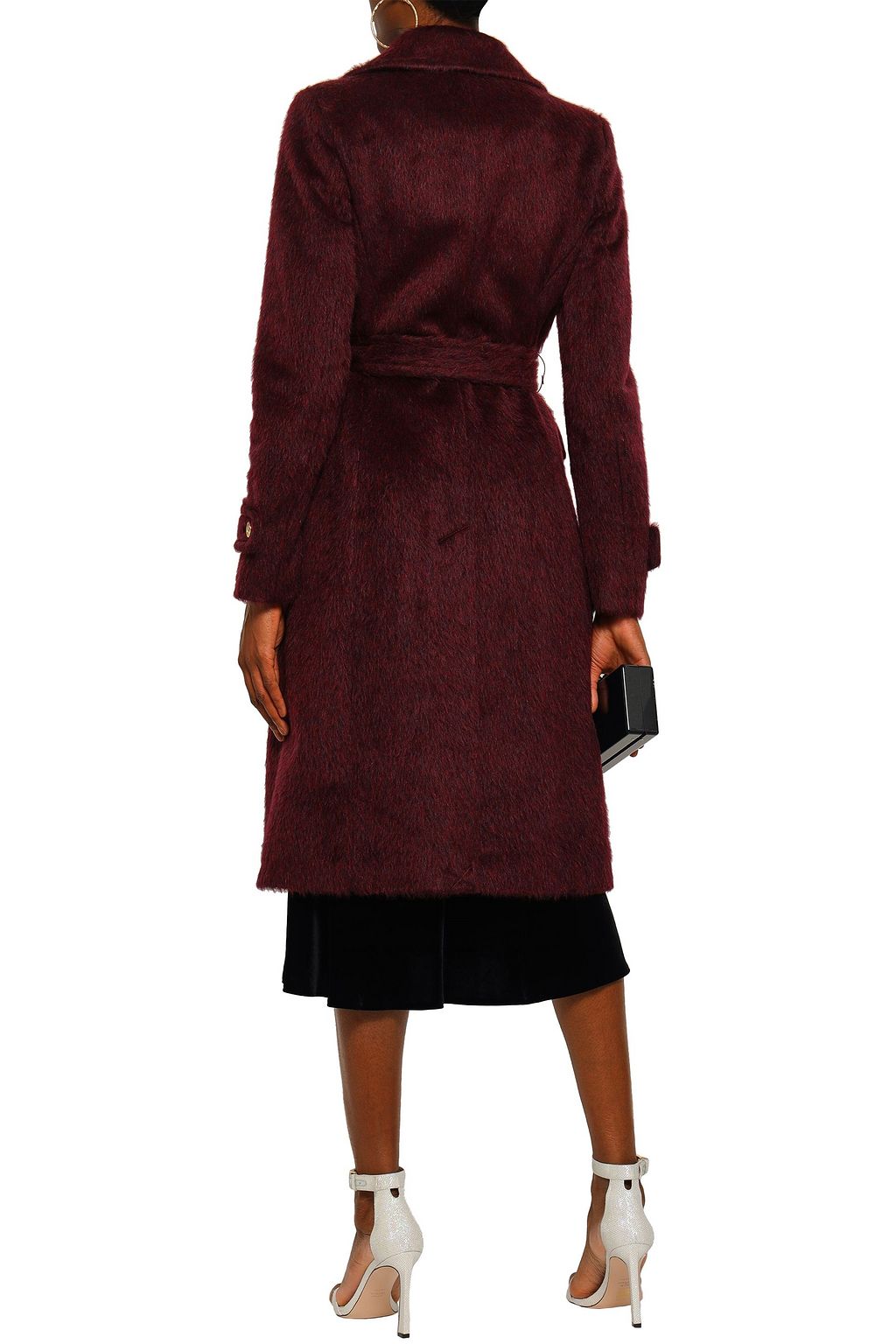MICHAEL MICHAEL KORS Double-breasted brushed wool-blend coat
