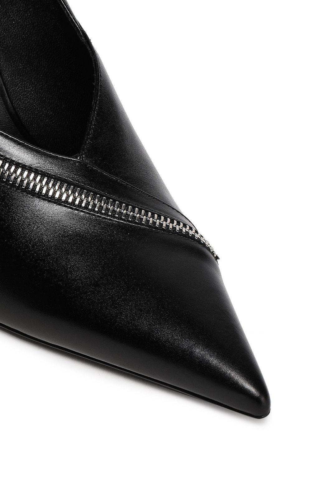 MICHAEL KORS COLLECTION Zip-detailed leather pumps