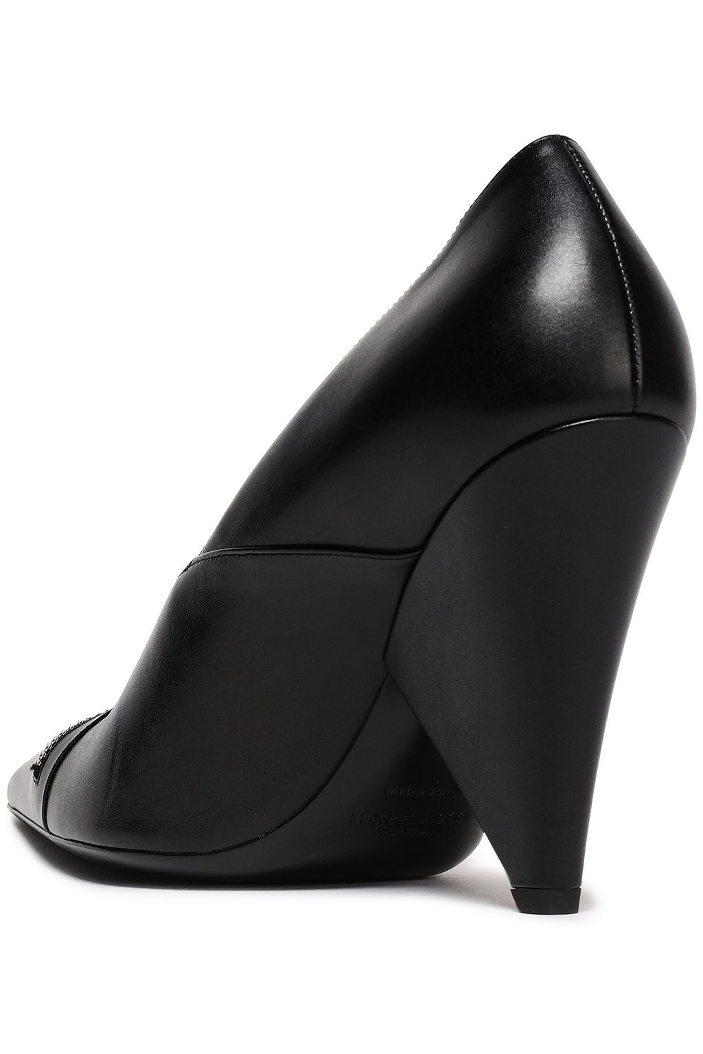 MICHAEL KORS COLLECTION Zip-detailed leather pumps