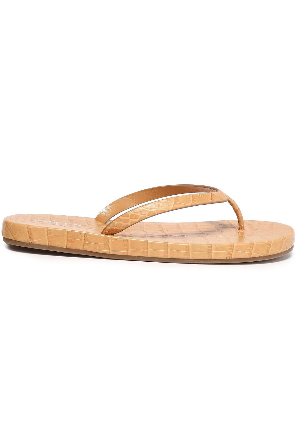 michael kors leather flip flops