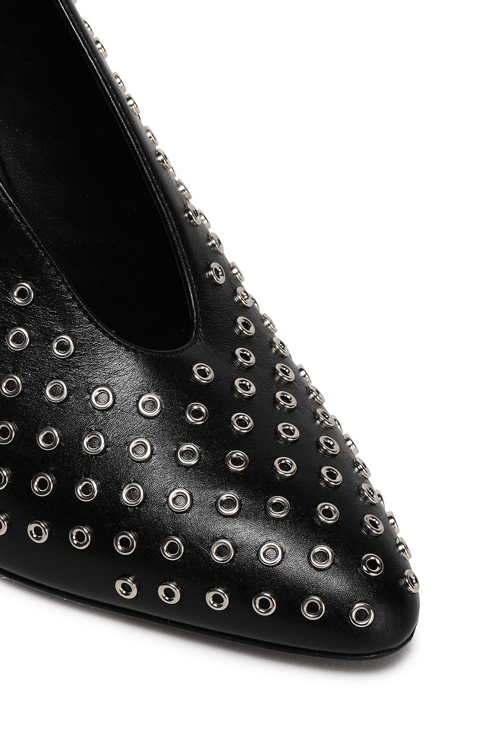 MICHAEL KORS COLLECTION Eyelet-embellished leather pumps