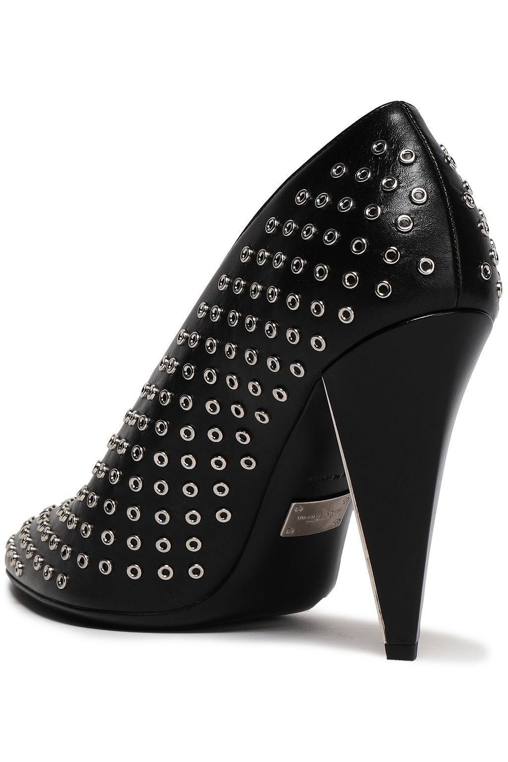 MICHAEL KORS COLLECTION Eyelet-embellished leather pumps
