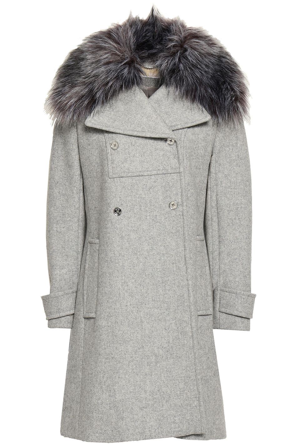 michael kors black wool coat