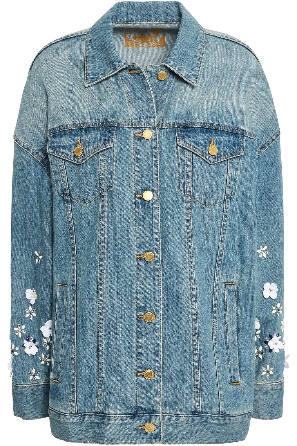 michael kors blue jean jacket