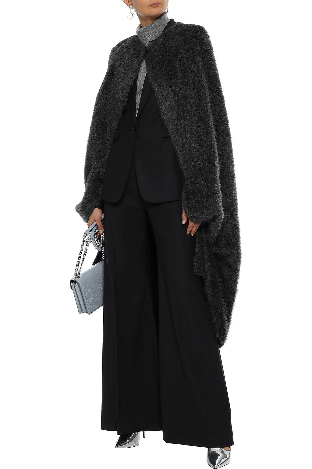 ROLAND MOURET Moreno alpaca and wool-blend coat