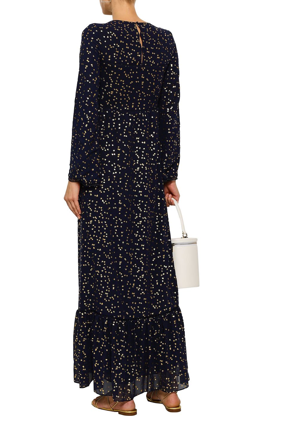 michael kors maxi dress with sleeves
