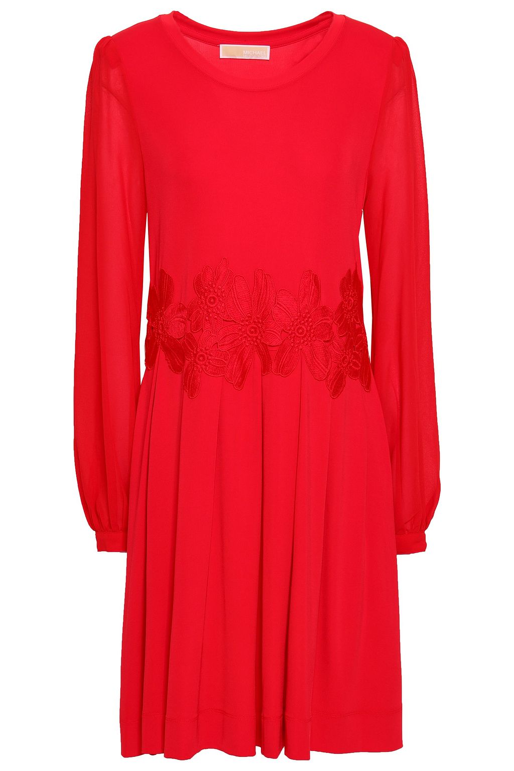 michael kors red floral dress