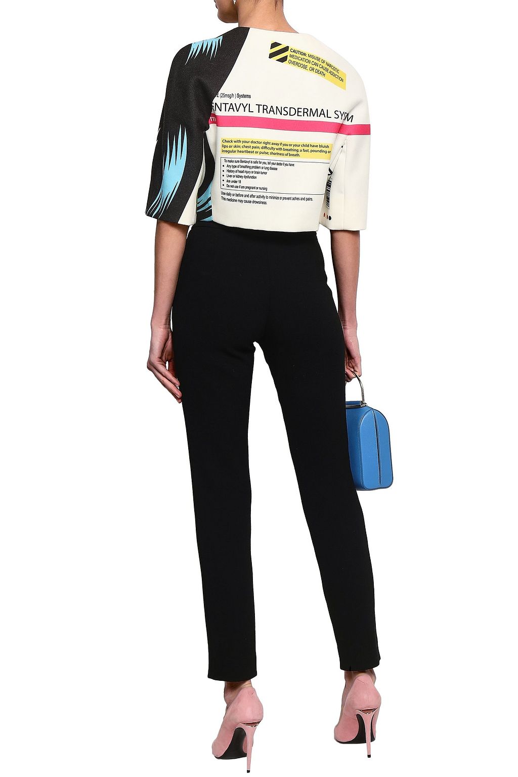 MOSCHINO Wool-blend slim-leg pants