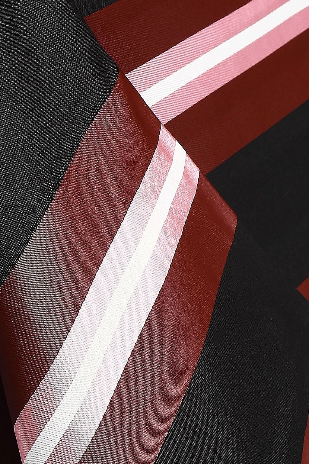 CEDRIC CHARLIER Draped striped twill skirt