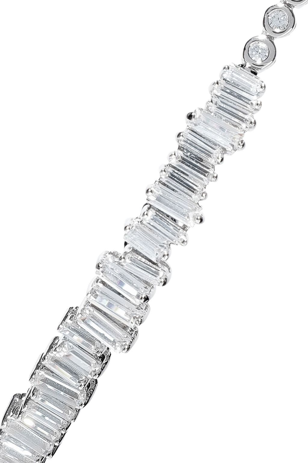 CZ BY KENNETH JAY LANE Rhodium-plated crystal bracelet