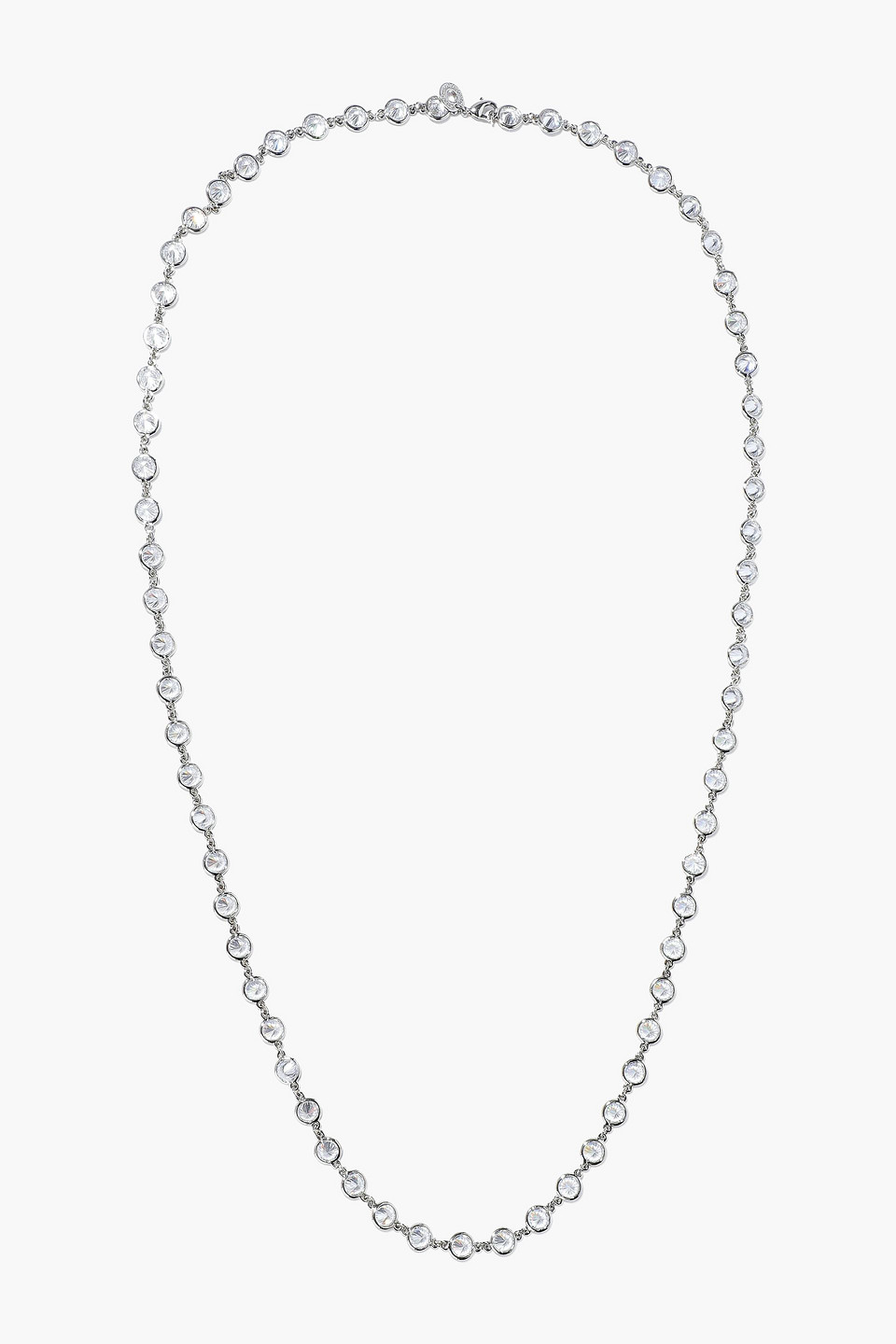 CZ by KENNETH JAY LANE Silver-tone crystal necklace