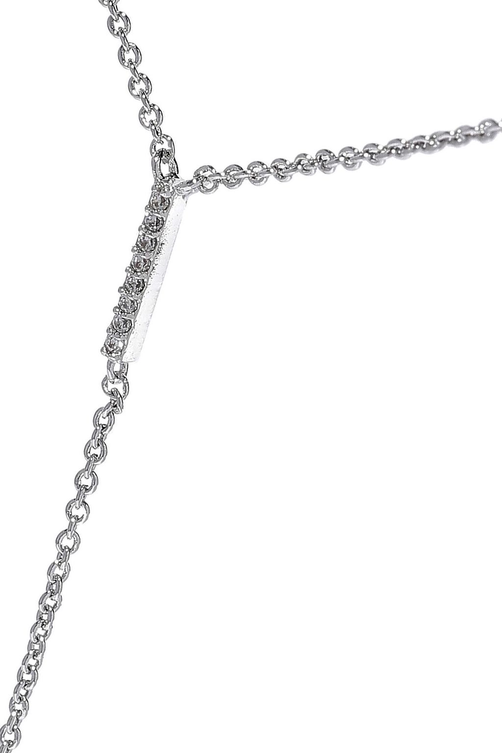CZ BY KENNETH JAY LANE Silver-tone necklace