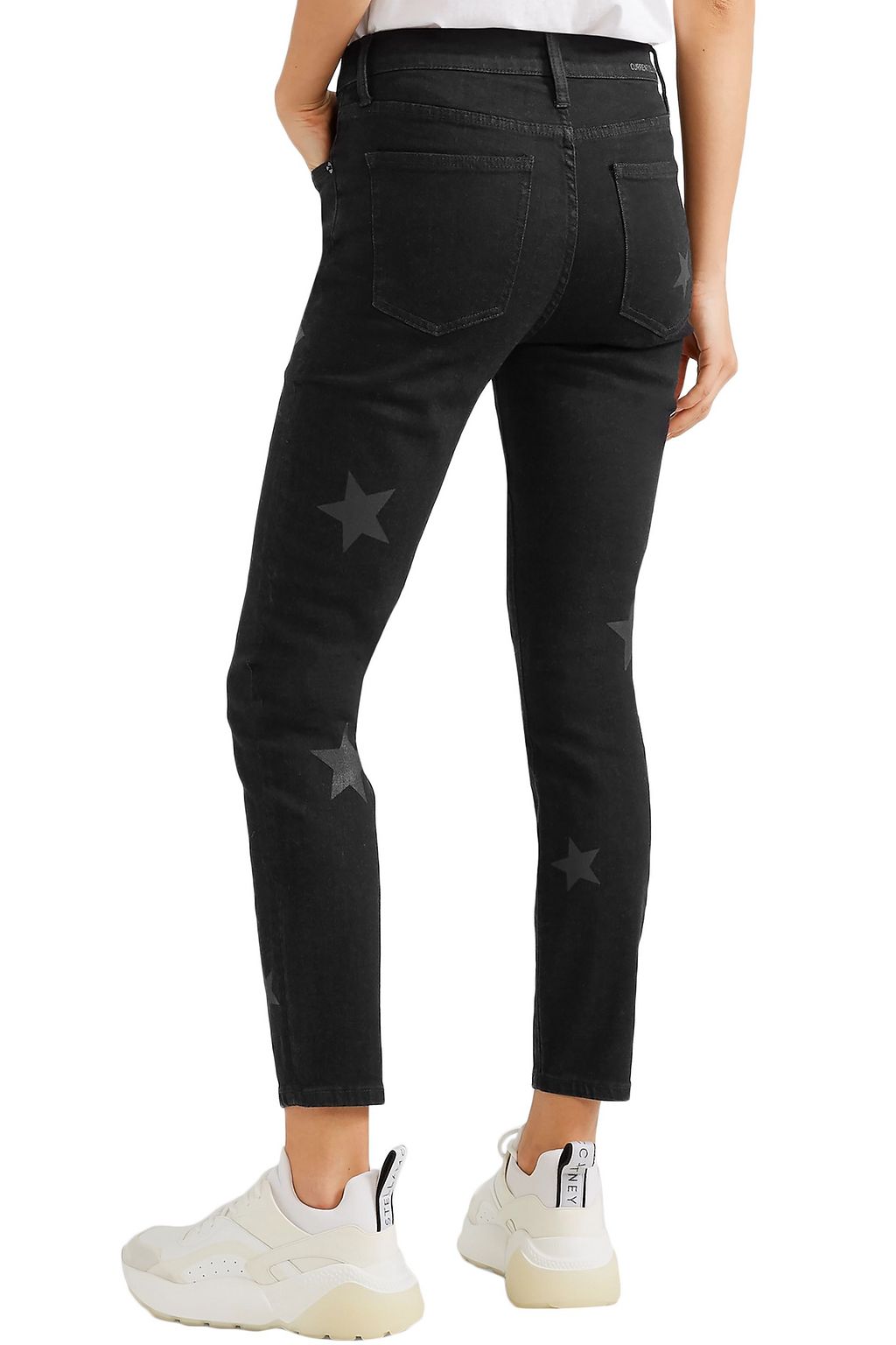 CURRENT/ELLIOTT The Stiletto printed high-rise skinny jeans