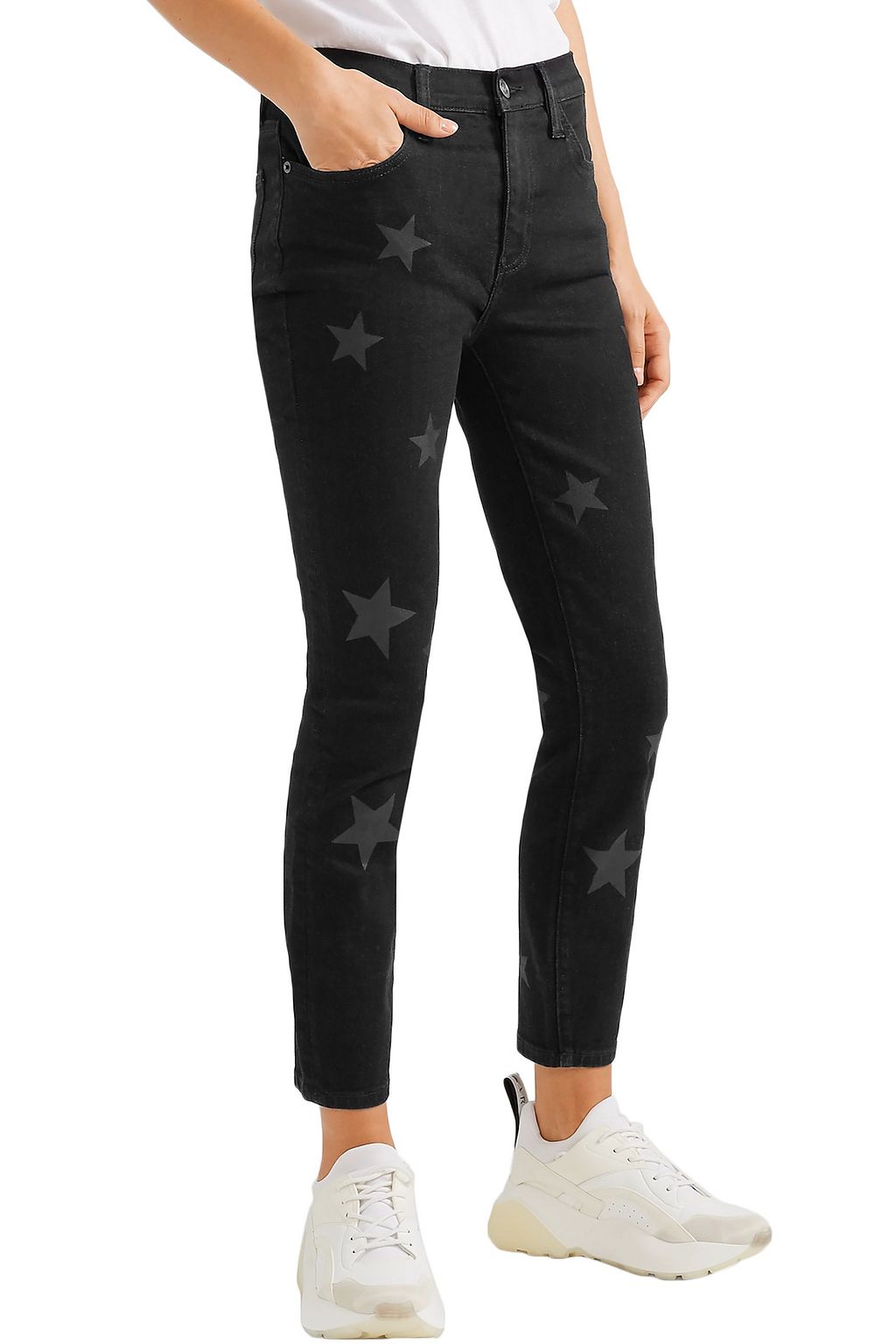 CURRENT/ELLIOTT The Stiletto printed high-rise skinny jeans