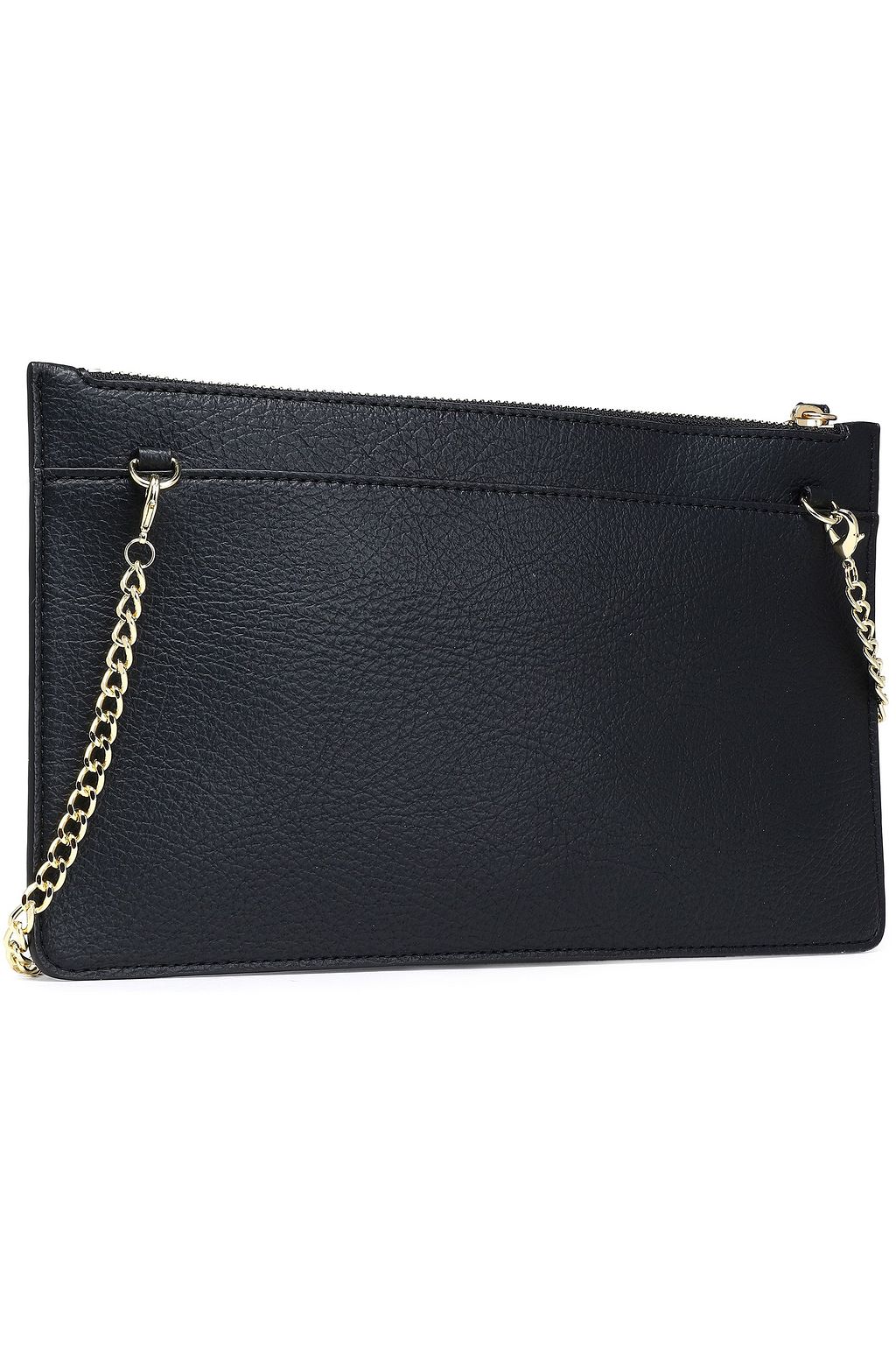 LOVE MOSCHINO Embellished faux leather clutch