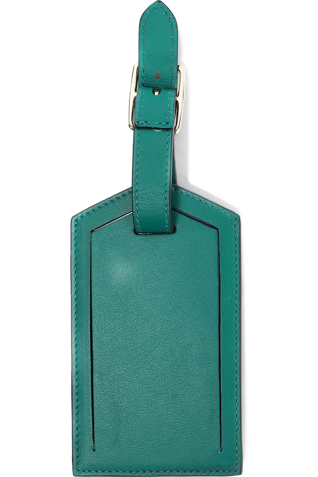 SMYTHSON Striped leather luggage tag