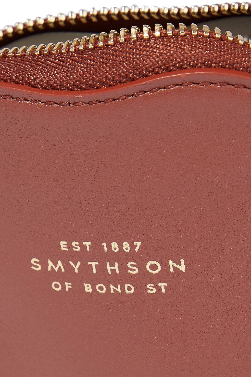 SMYTHSON Panama smooth and textured-leather coin purse