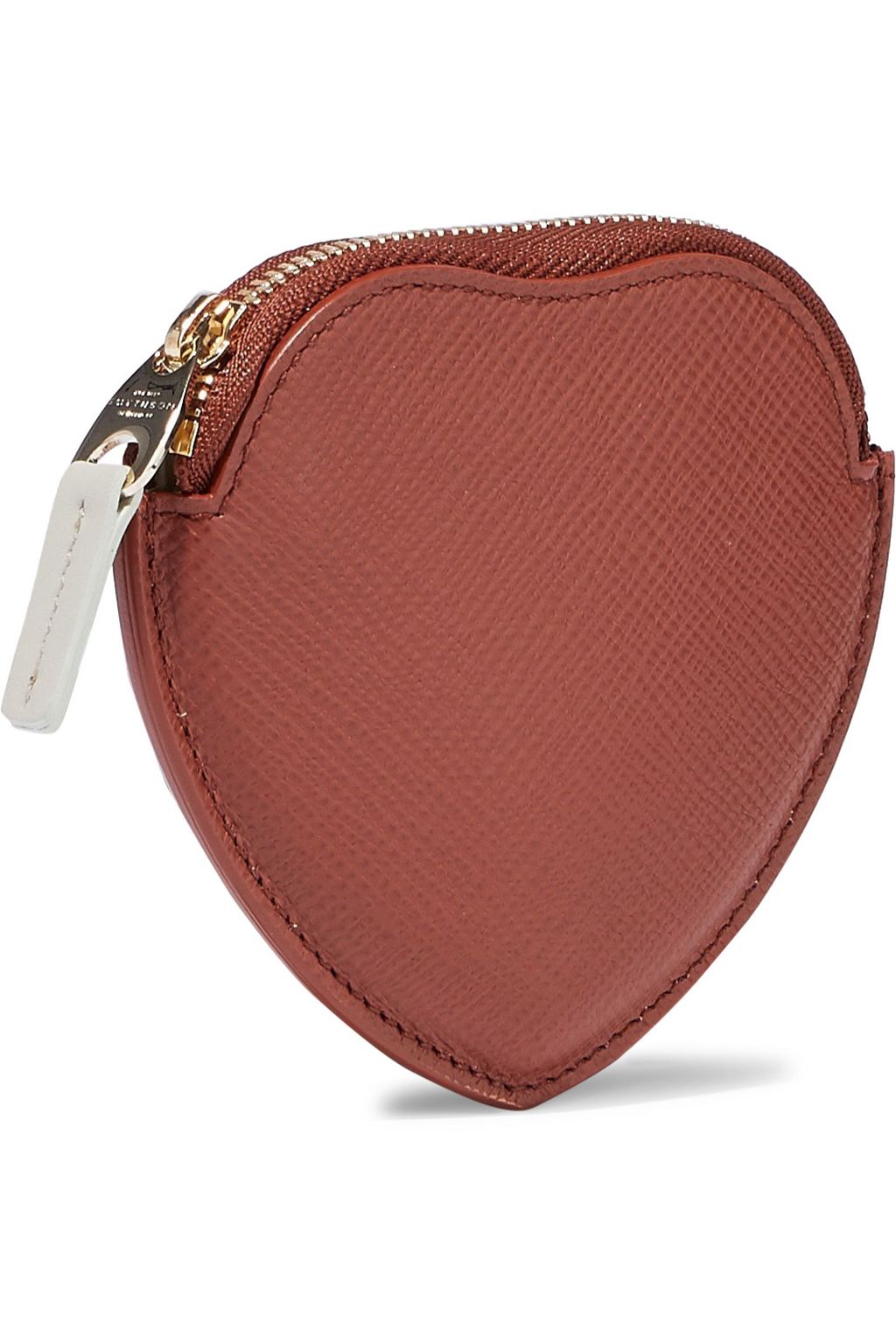 SMYTHSON Panama smooth and textured-leather coin purse