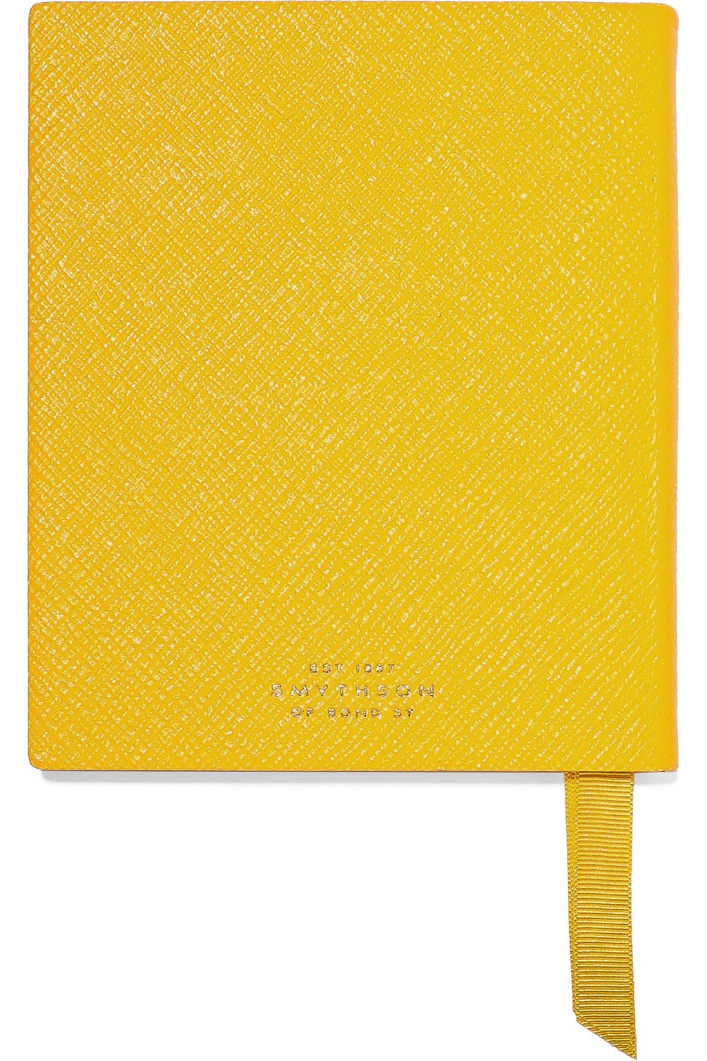 SMYTHSON Premier New York London Milan Paris textured-leather notebook