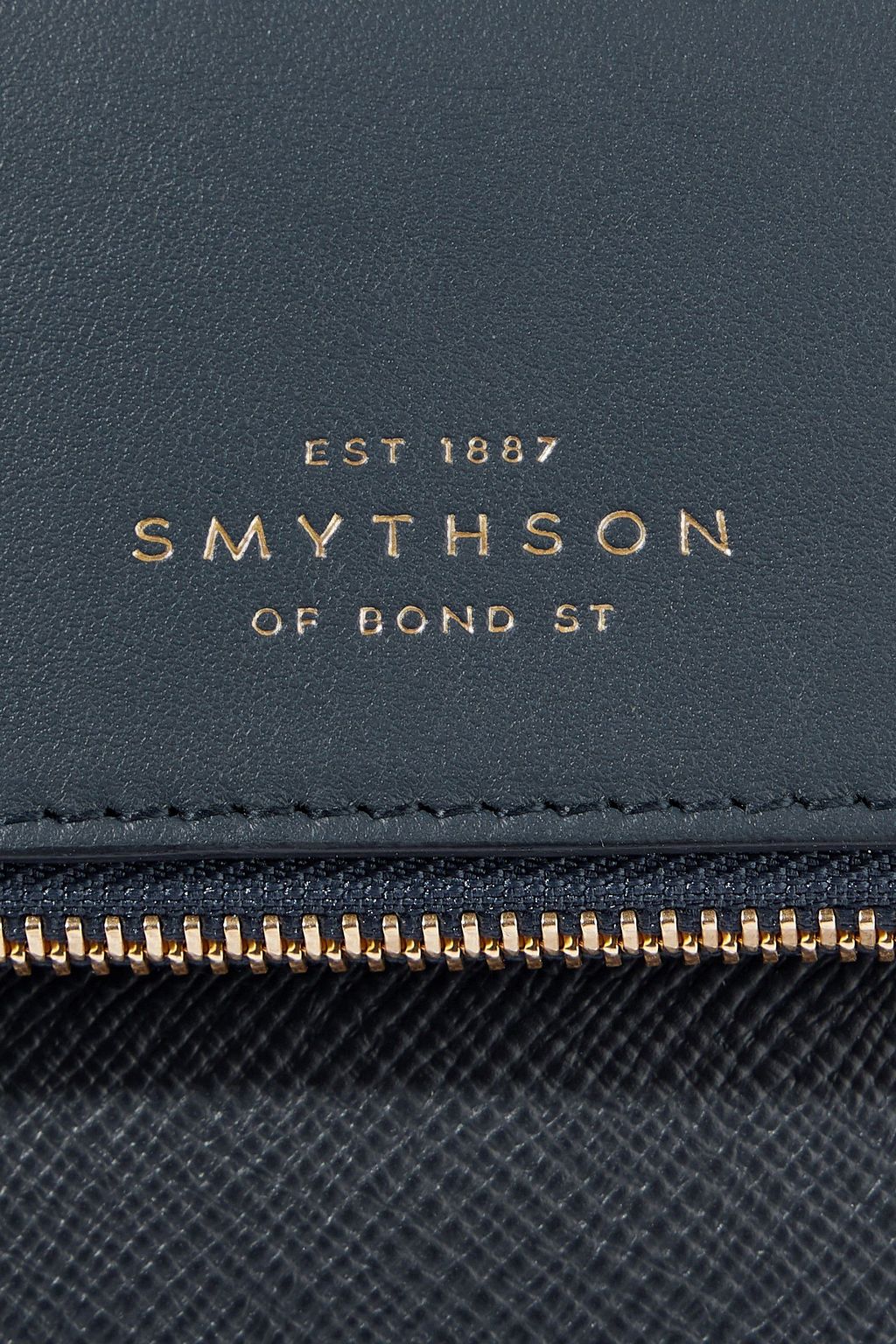 SMYTHSON Panama textured and smooth-leather shoulder bag