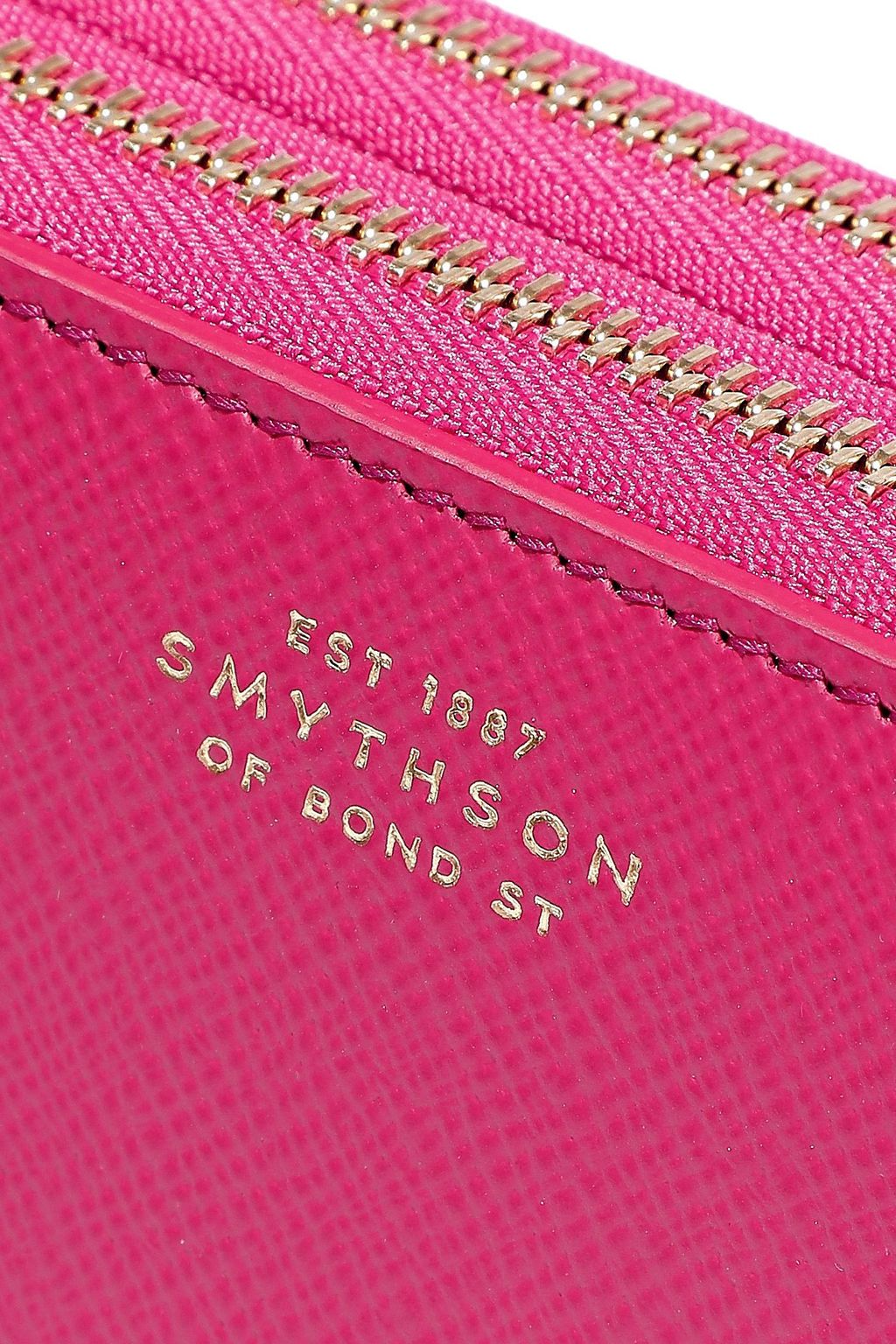 SMYTHSON Textured-leather continental wallet