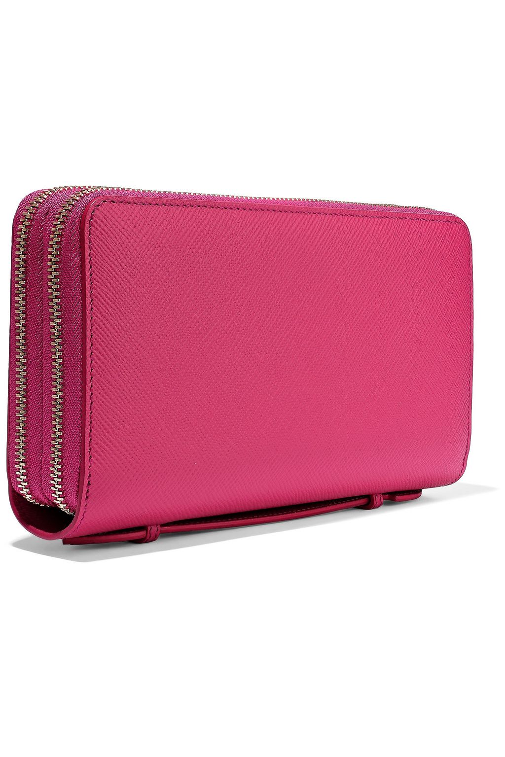 SMYTHSON Textured-leather continental wallet