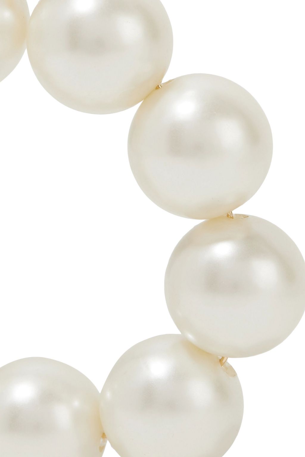 KENNETH JAY LANE Gold-plated faux pearl earrings