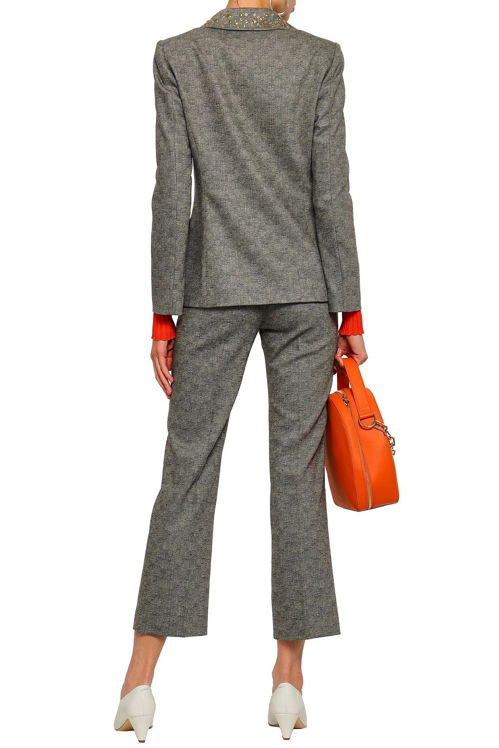 BOUTIQUE MOSCHINO Embellished wool-blend blazer