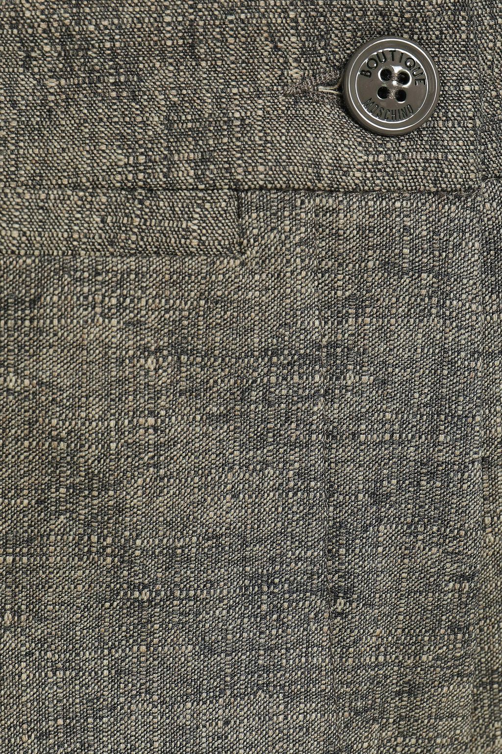 BOUTIQUE MOSCHINO Wool-blend woven bootcut pants