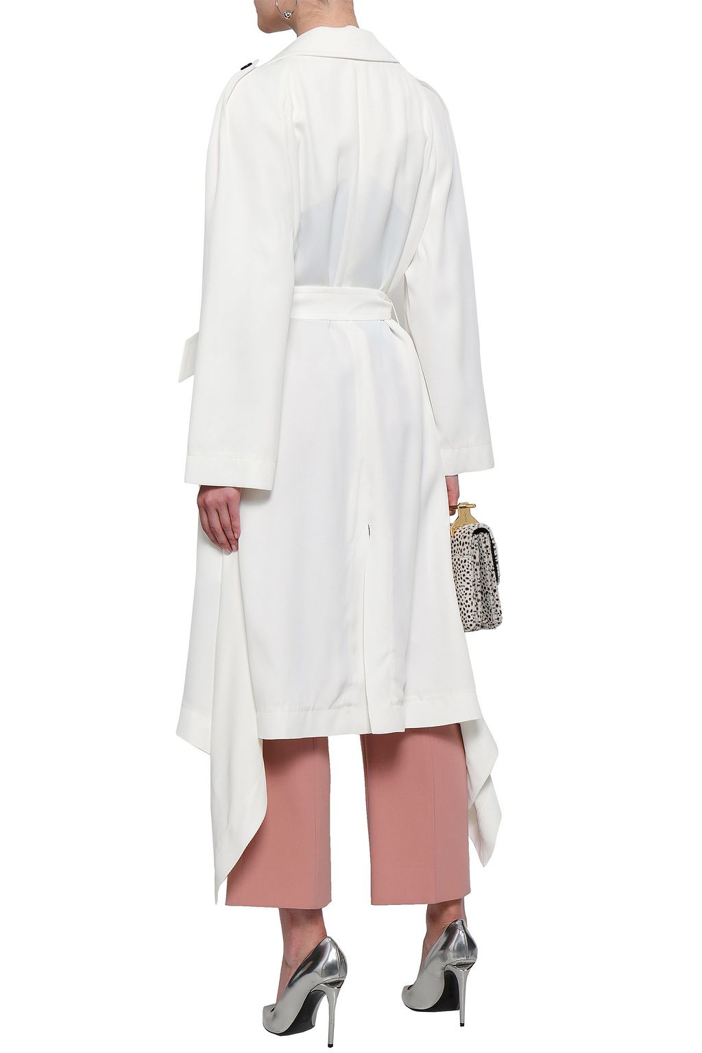 ROLAND MOURET Victor draped gabardine trench coat