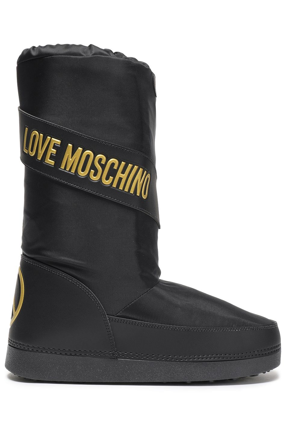 love moschino faux fur stud snow boots