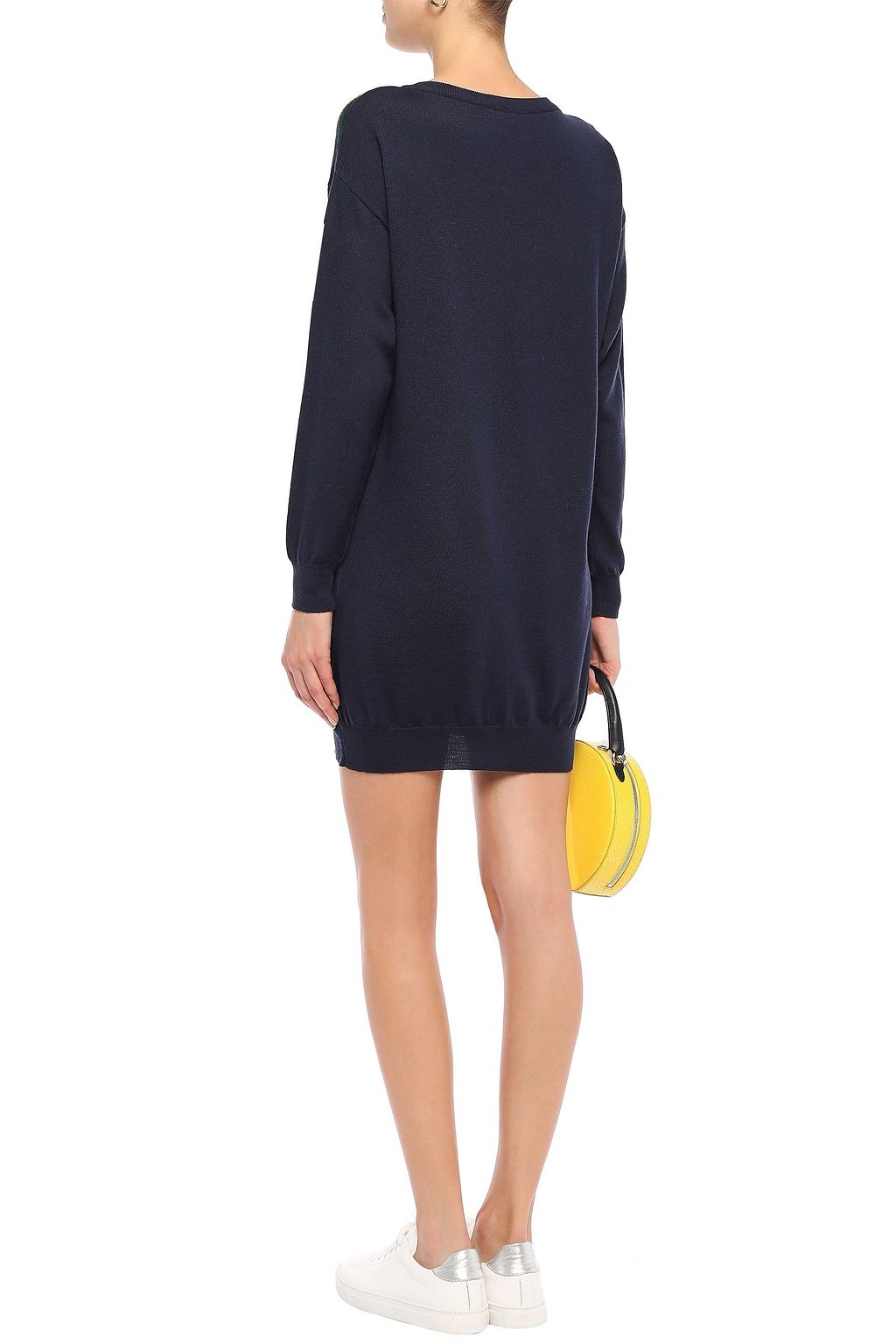BOUTIQUE MOSCHINO Intarsia wool mini dress