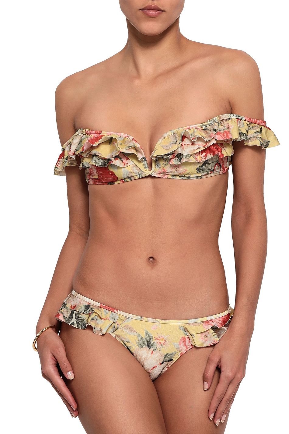 off the shoulder swim top