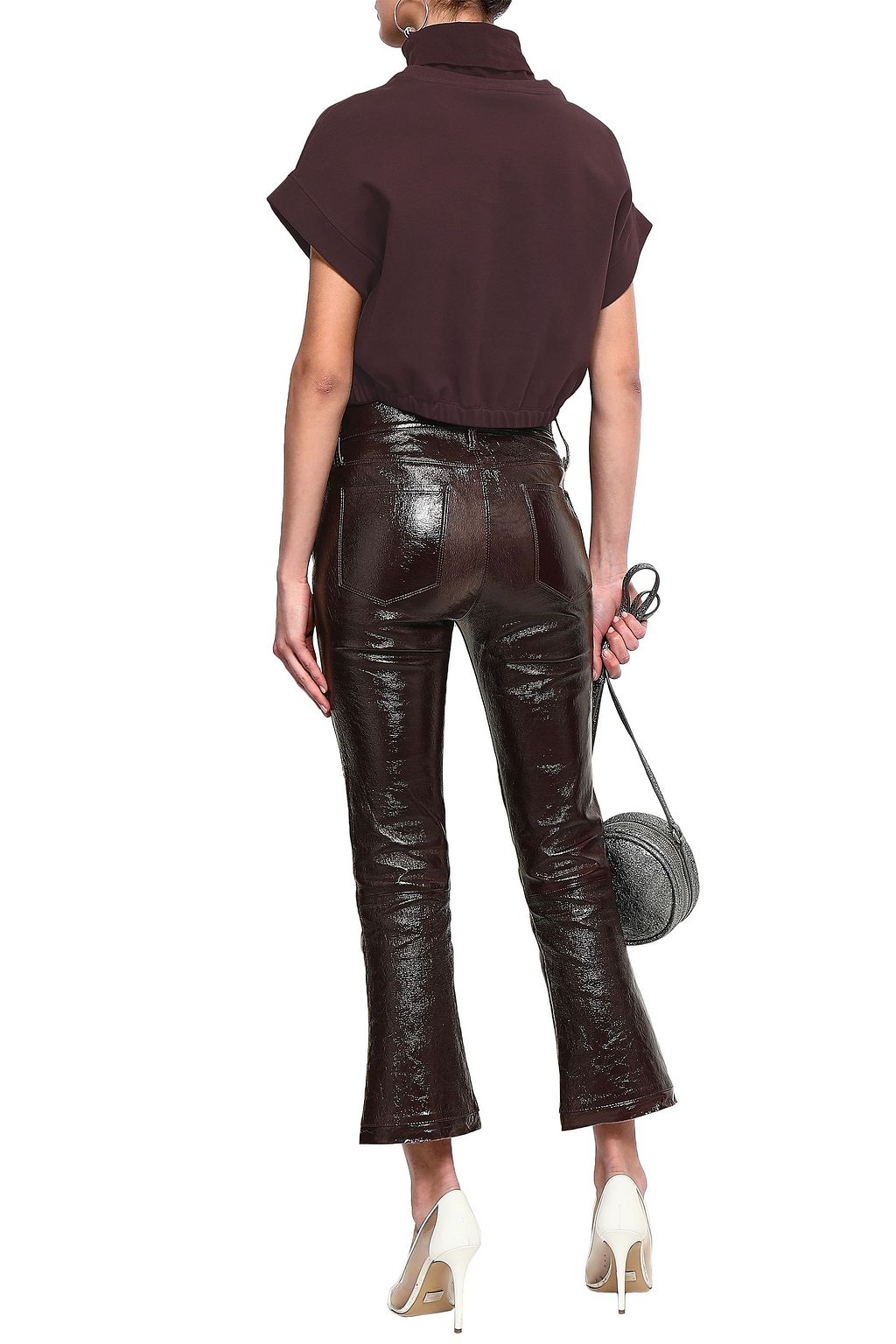 MOSCHINO Printed cotton-blend jersey T-shirt